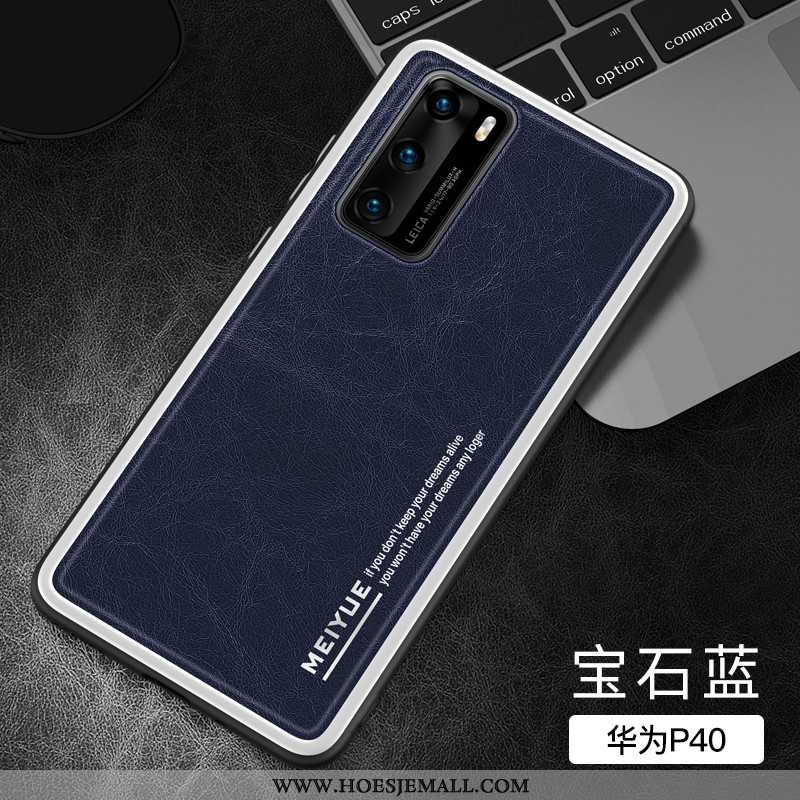 Hoesje Huawei P40 Siliconen Bescherming Mobiele Telefoon All Inclusive Zacht Super Donkerblauw Donke