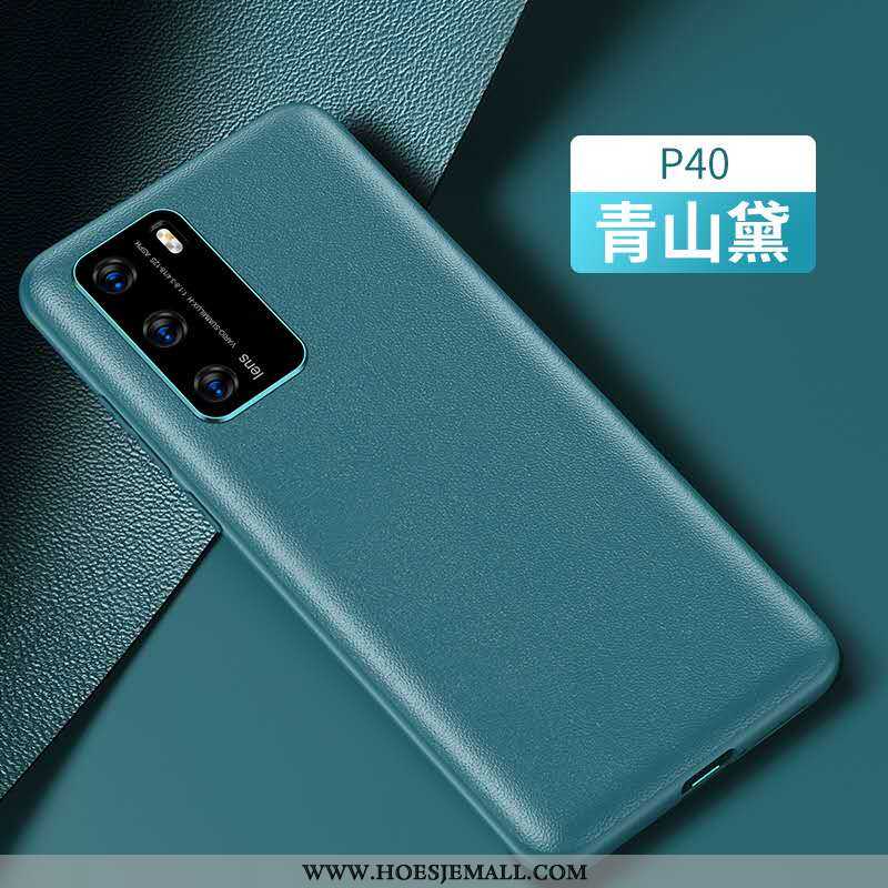 Hoesje Huawei P40 Leer Anti-fall Mobiele Telefoon Purper