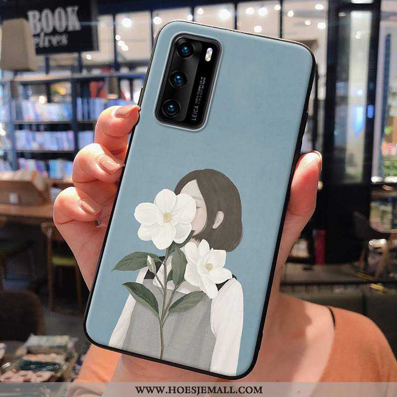 Hoes Huawei P40 Siliconen Zacht Roze Hoesje Mobiele Telefoon Vers Mini