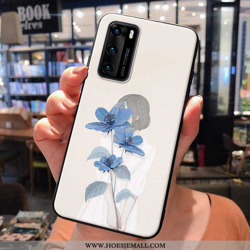 Hoes Huawei P40 Siliconen Zacht Roze Hoesje Mobiele Telefoon Vers Mini