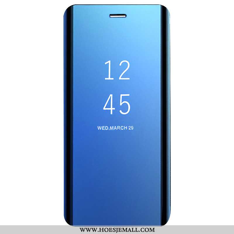 Hoes Huawei P40 Leren Hoesje Doorzichtig Mobiele Telefoon All Inclusive Folio Blauw Blauwe