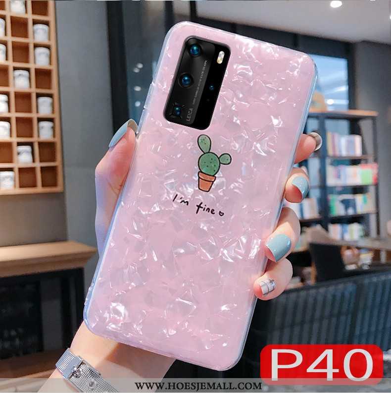 Hoes Huawei P40 Scheppend Trend Siliconen Roze Mobiele Telefoon All Inclusive Nieuw