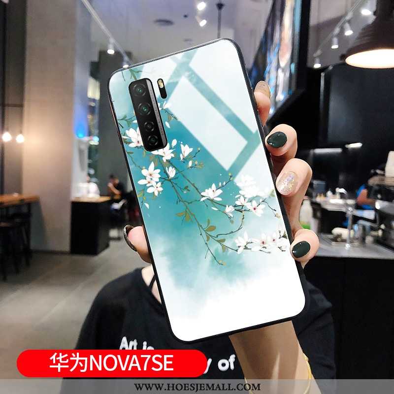 Hoesje Huawei P40 Lite 5g Bescherming Glas Mini Mobiele Telefoon Licht Vers Wind Blauwe