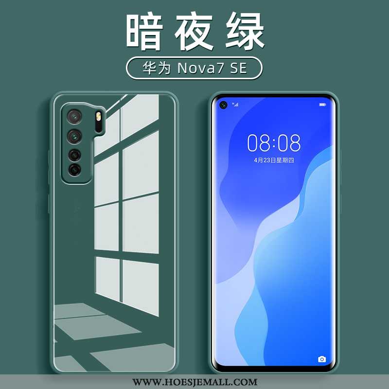 Hoesje Huawei P40 Lite 5g Super Zacht Trend Siliconen All Inclusive Glas Groen