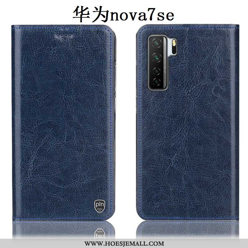 Hoes Huawei P40 Lite 5g Patroon Bescherming Anti-fall All Inclusive Rood Mobiele Telefoon Folio Roos