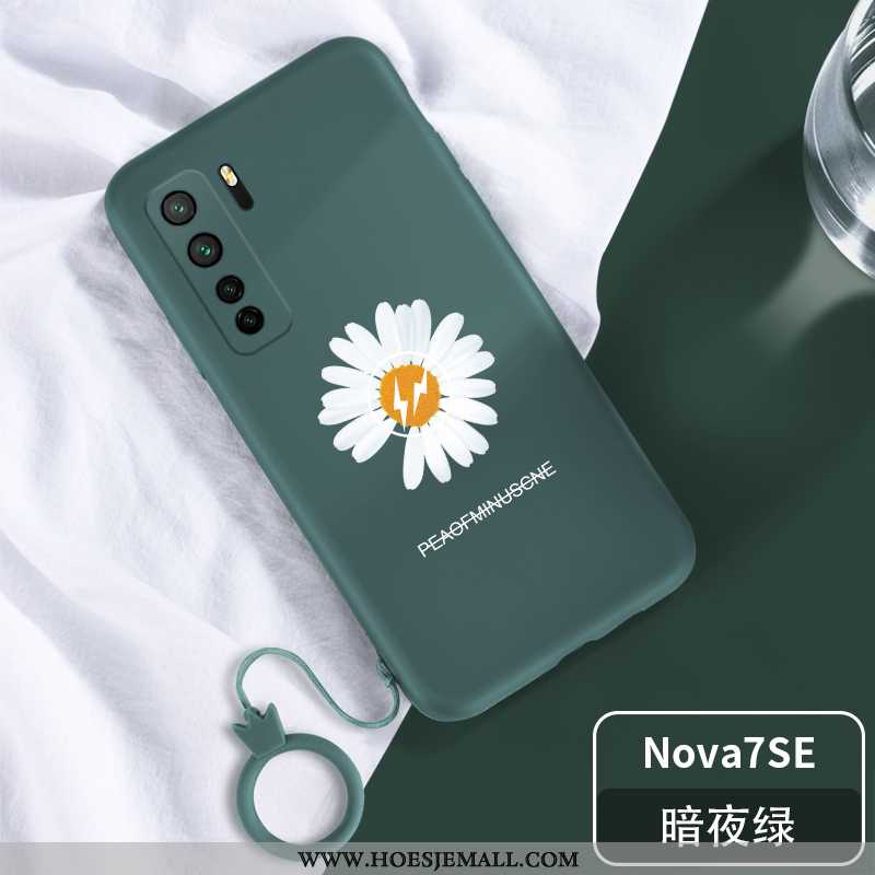 Hoes Huawei P40 Lite 5g Siliconen Bescherming Net Red All Inclusive Trend Groen Zacht