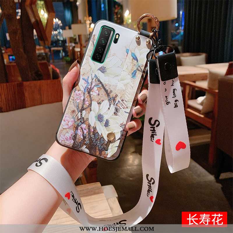 Hoes Huawei P40 Lite 5g Opknoping Nek Vintage Chinese Stijl Bescherming Mobiele Telefoon All Inclusi