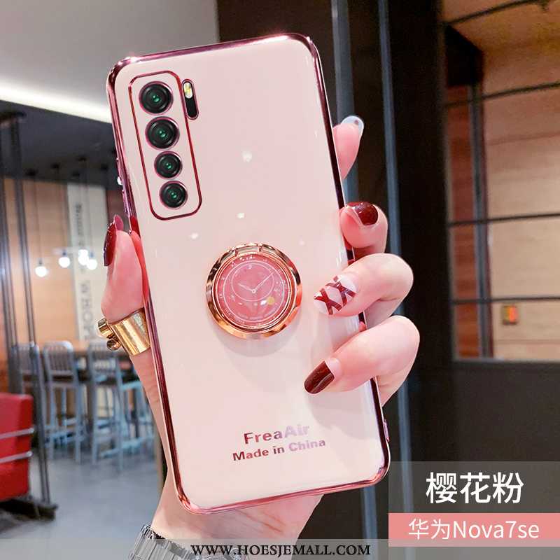 Hoesje Huawei P40 Lite 5g Trend Zacht Net Red Scheppend Anti-fall Mobiele Telefoon Bescherming Blauw