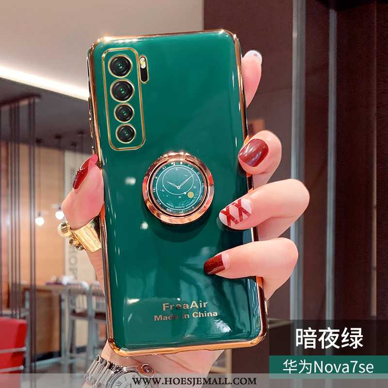 Hoesje Huawei P40 Lite 5g Trend Zacht Net Red Scheppend Anti-fall Mobiele Telefoon Bescherming Blauw