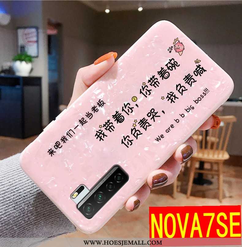 Hoesje Huawei P40 Lite 5g Trend Super Net Red Roze Bescherming Siliconen