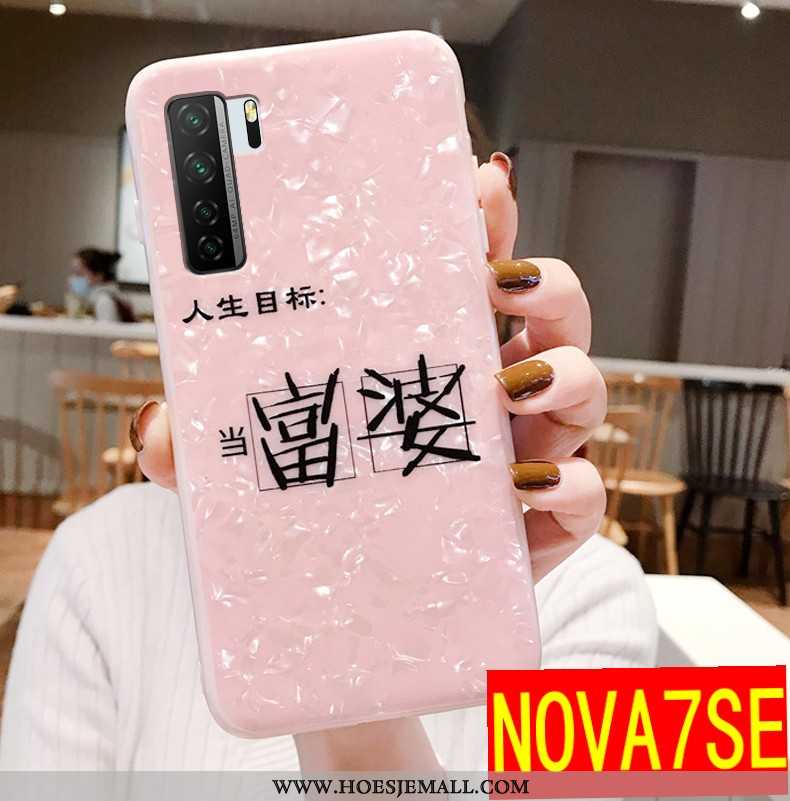 Hoesje Huawei P40 Lite 5g Trend Super Net Red Roze Bescherming Siliconen