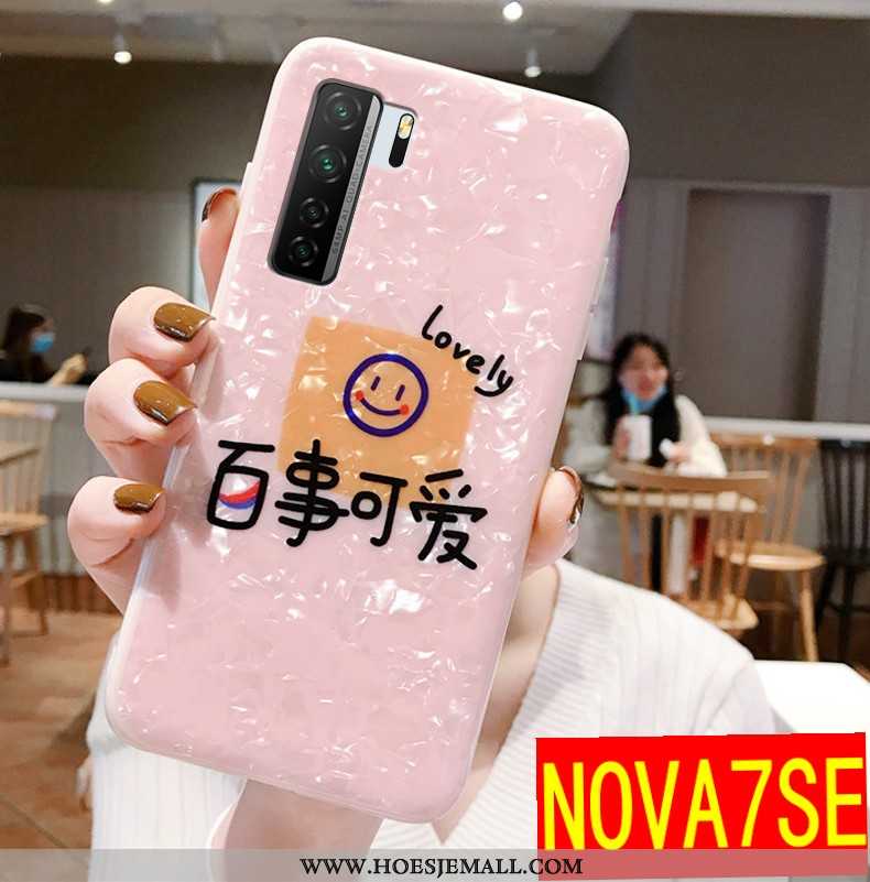 Hoesje Huawei P40 Lite 5g Trend Super Net Red Roze Bescherming Siliconen