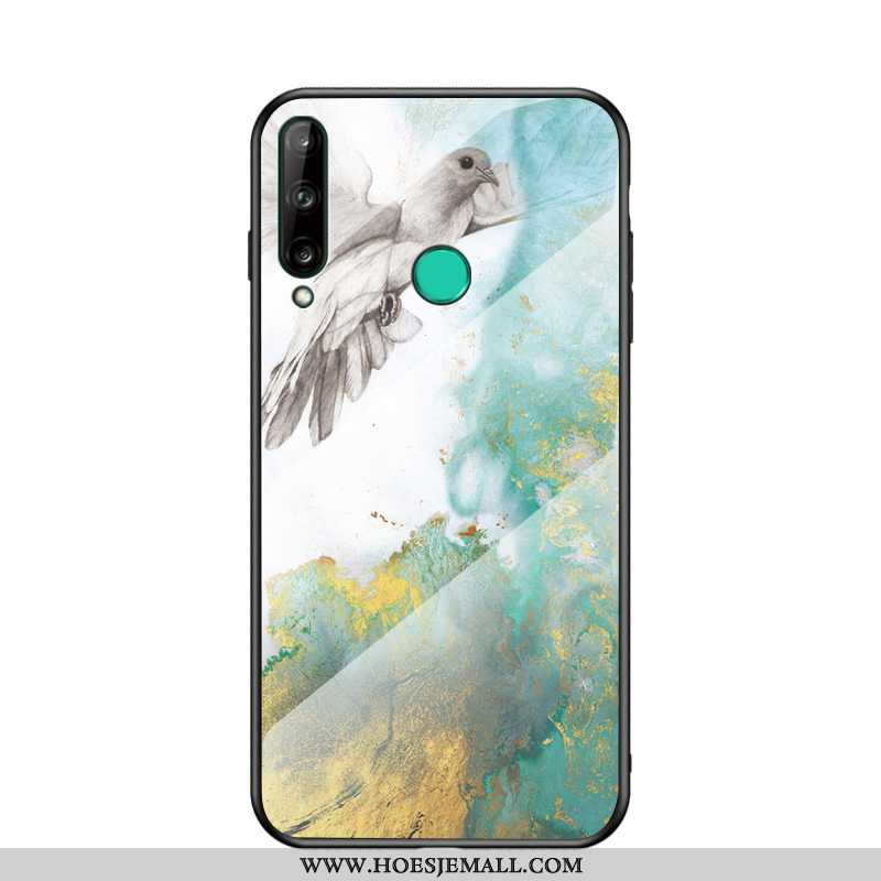 Hoes Huawei P40 Lite E Bescherming Glas Siliconen Mobiele Telefoon Grote Hoesje Bordeaux