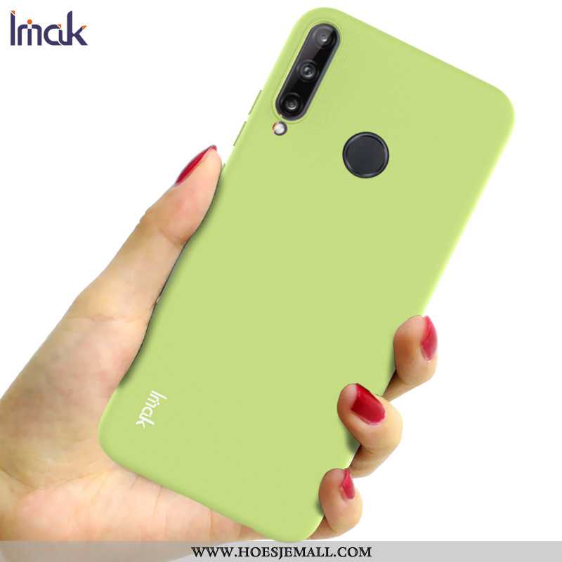 Hoesje Huawei P40 Lite E Siliconen Bescherming Anti-fall Donkerblauw Schrobben Hoes Donkerblauwe