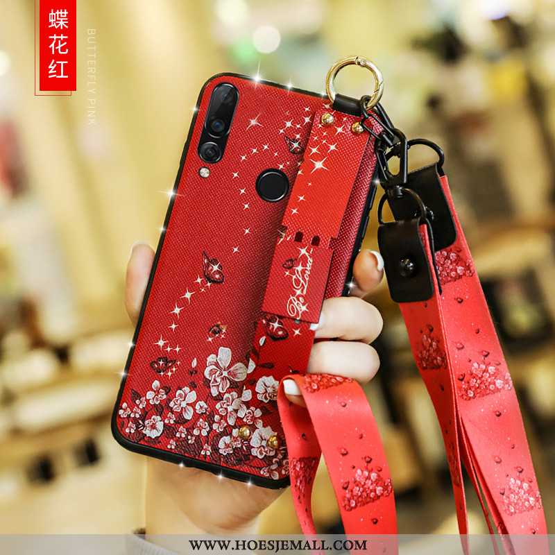 Hoesje Huawei P40 Lite E Mode Trend Hoes Anti-fall Siliconen Net Red Mobiele Telefoon Witte