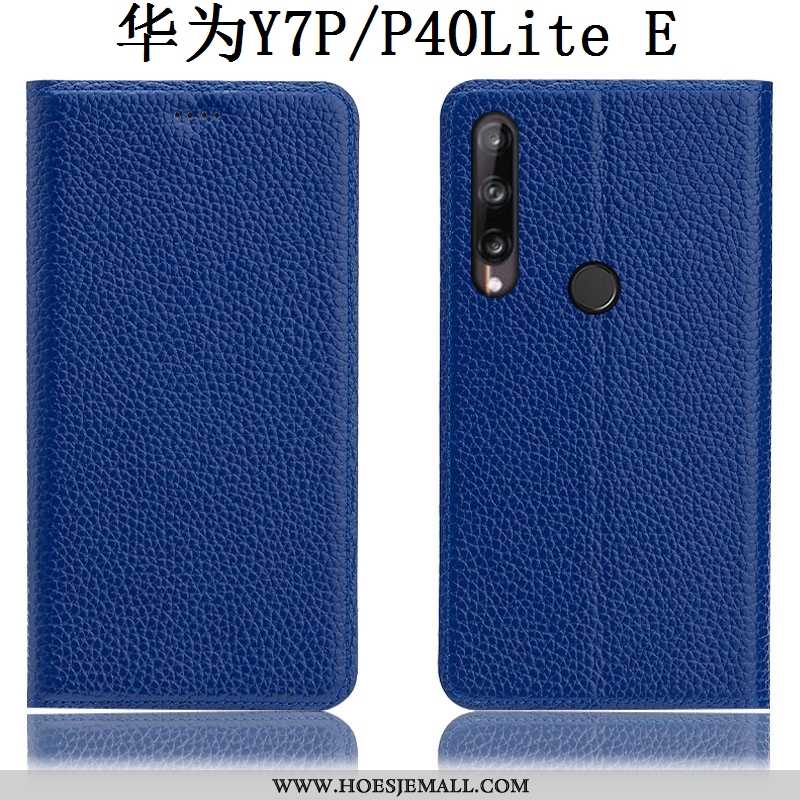 Hoes Huawei P40 Lite E Leren Hoesje Patroon Soort Aziatische Vrucht Mobiele Telefoon Folio Bruin