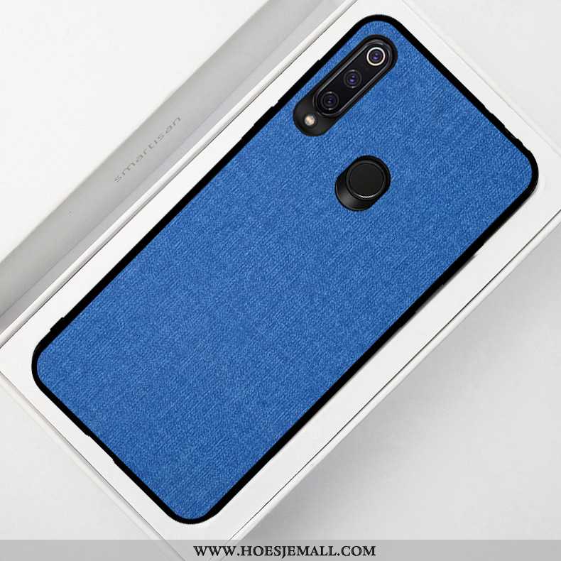 Hoes Huawei P40 Lite E Siliconen Bescherming Donkerblauw Patroon Zacht Doek Mobiele Telefoon Donkerb