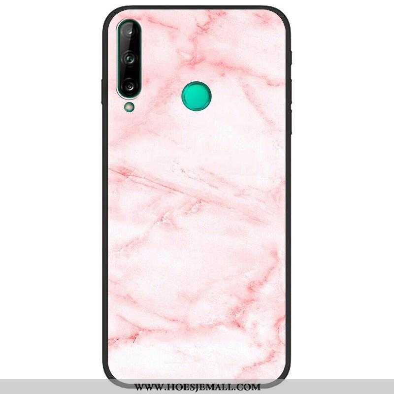 Hoes Huawei P40 Lite E Bescherming Schrobben Geschilderd Spotprent Donkerblauw Scheppend Hoesje Donk