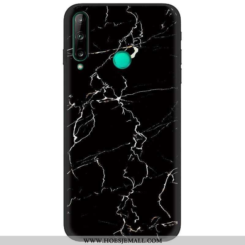 Hoes Huawei P40 Lite E Bescherming Schrobben Geschilderd Spotprent Donkerblauw Scheppend Hoesje Donk