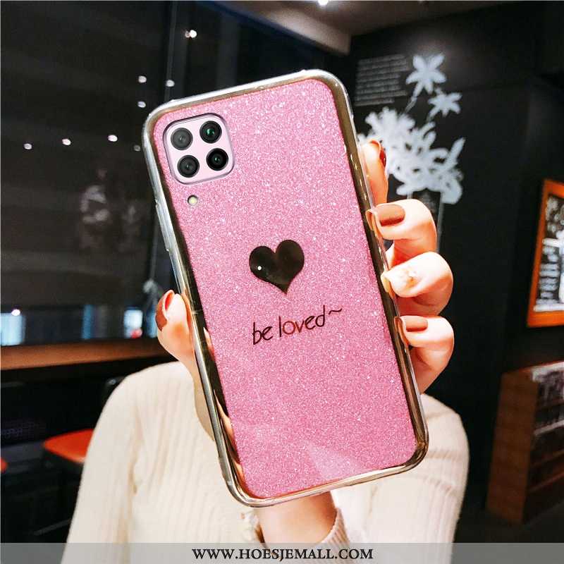 Hoesje Huawei P40 Lite Trend Bescherming All Inclusive Groen Roze Mobiele Telefoon Plating