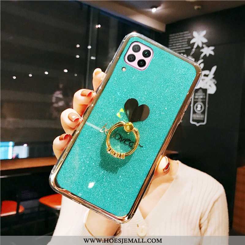 Hoesje Huawei P40 Lite Trend Bescherming All Inclusive Groen Roze Mobiele Telefoon Plating