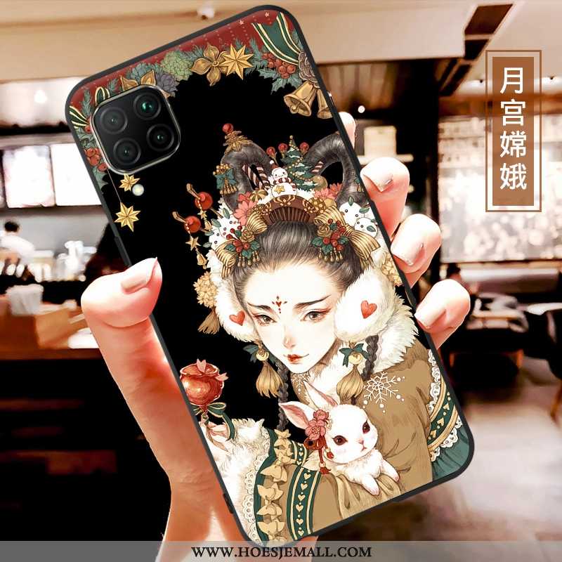 Hoesje Huawei P40 Lite Schrobben Zacht Donkerblauw Hoes All Inclusive Patroon Bescherming Donkerblau