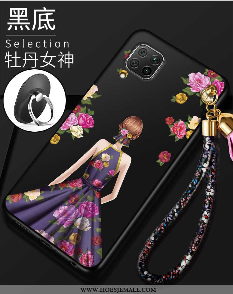 Hoes Huawei P40 Lite Zacht Siliconen Bescherming All Inclusive Jeugd Anti-fall Scheppend Purper