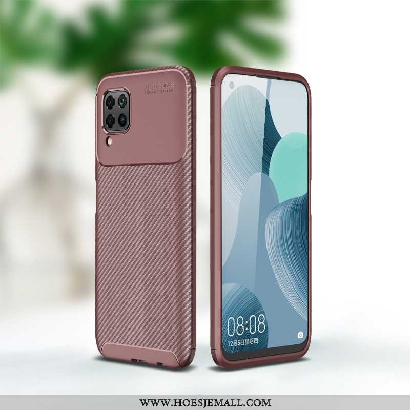 Hoesje Huawei P40 Lite Bescherming Zacht Accessoires Anti-fall Hoes Zwart Zwarte