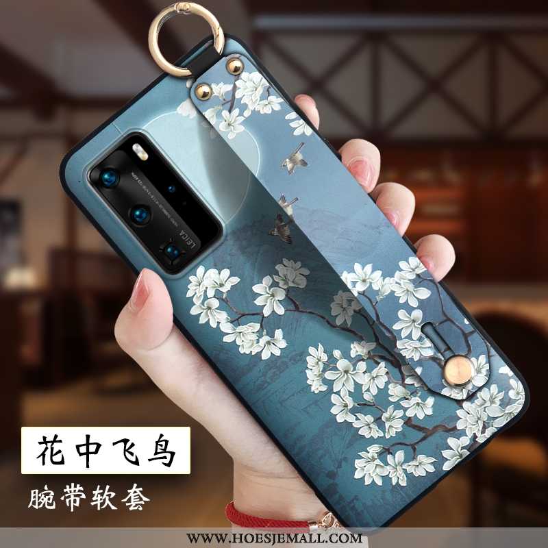 Hoesje Huawei P40 Pro Persoonlijk Scheppend Anti-fall Hanger Siliconen Bescherming Mobiele Telefoon 