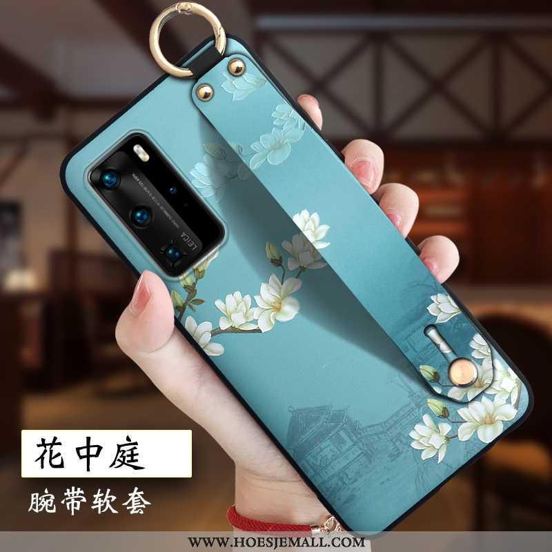 Hoesje Huawei P40 Pro Persoonlijk Scheppend Anti-fall Hanger Siliconen Bescherming Mobiele Telefoon 