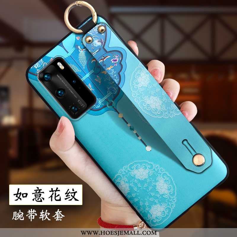 Hoesje Huawei P40 Pro Persoonlijk Scheppend Anti-fall Hanger Siliconen Bescherming Mobiele Telefoon 