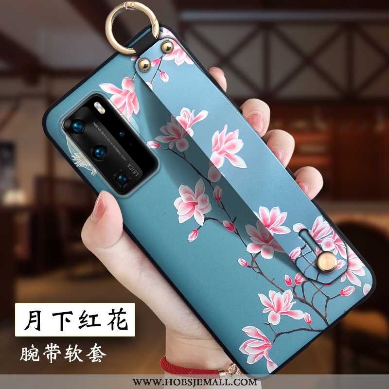 Hoesje Huawei P40 Pro Persoonlijk Scheppend Anti-fall Hanger Siliconen Bescherming Mobiele Telefoon 