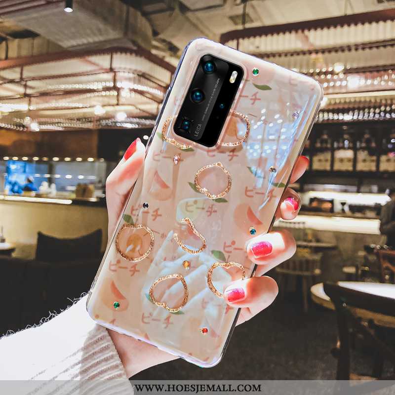 Hoesje Huawei P40 Pro Zacht Siliconen Mooie All Inclusive Hart Anti-fall Rood