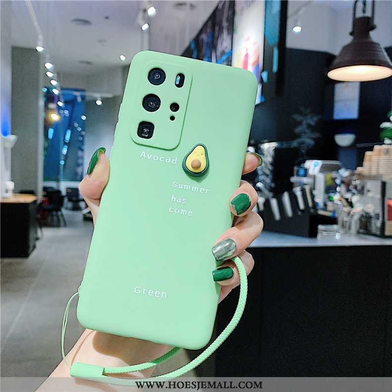 Hoesje Huawei P40 Pro Trend Super Siliconen Persoonlijk Dun Mooie Anti-fall Groen