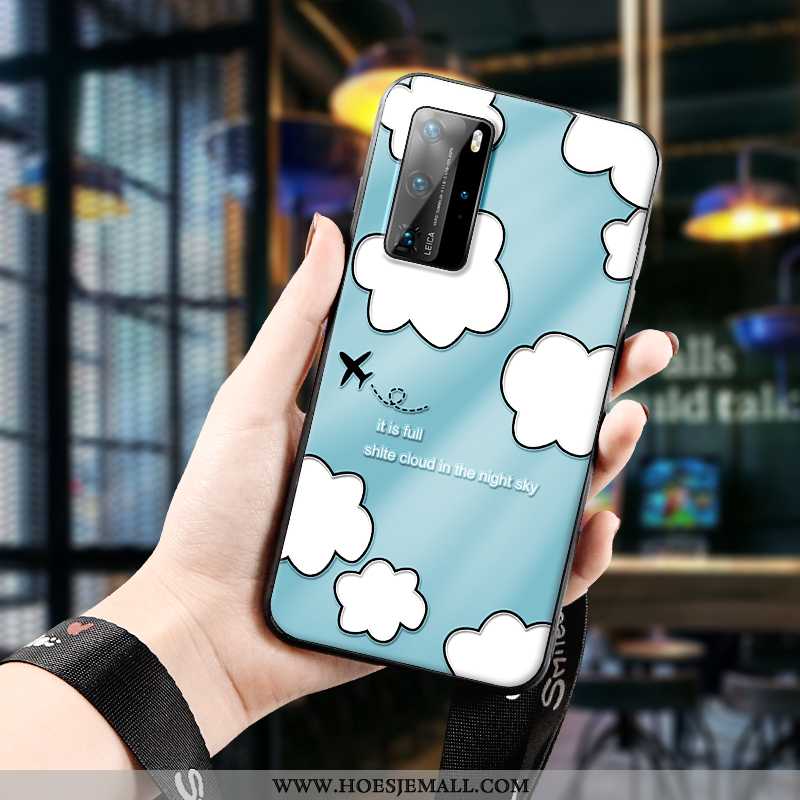 Hoesje Huawei P40 Pro Trend Super All Inclusive Eenvoudige Zacht Scheppend Groen