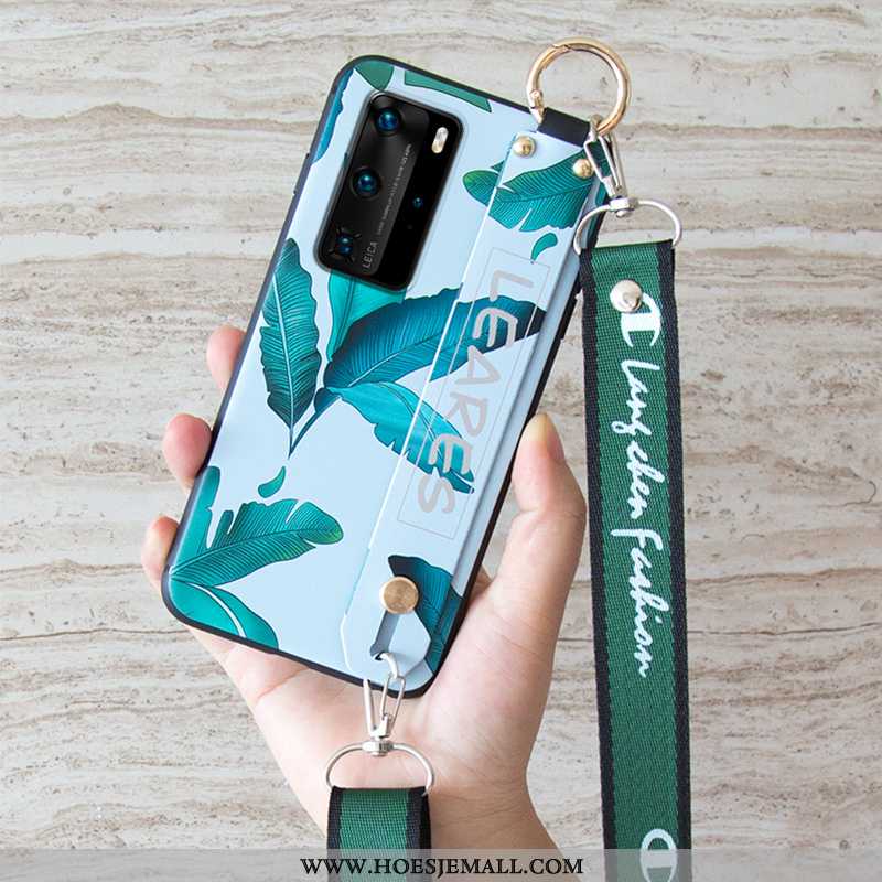 Hoes Huawei P40 Pro Bescherming Hanger Wind Wit Anti-fall Zacht Mini Witte