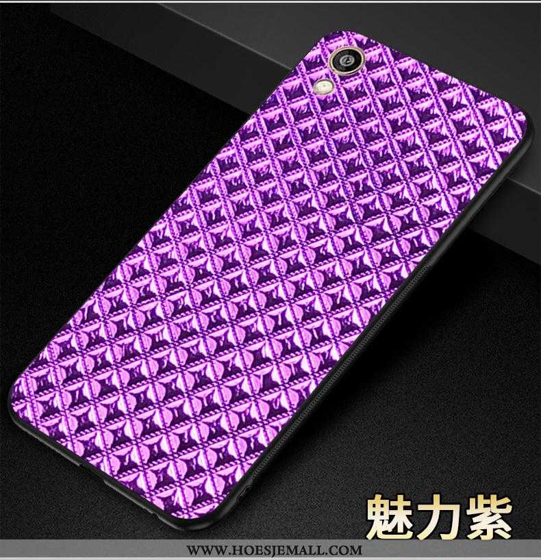 Hoes Huawei Y5 2020 Bescherming Siliconen Purper Hoesje Anti-fall 2020