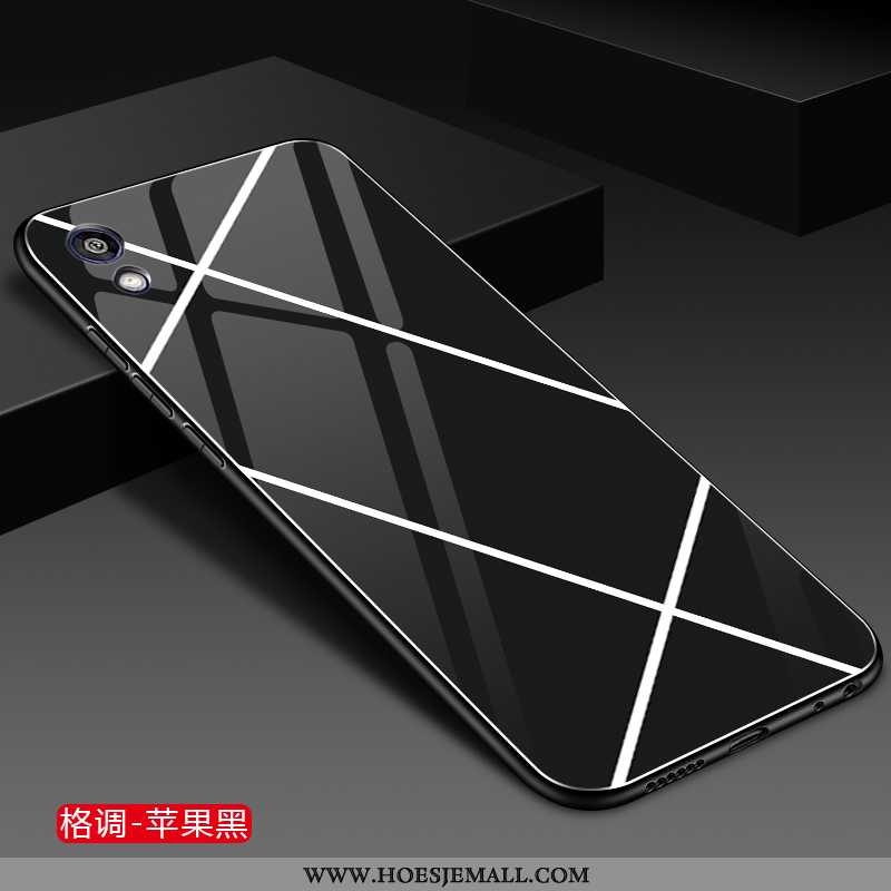 Hoes Huawei Y5 2020 Persoonlijk Trend Mobiele Telefoon Glas 2020 Effen Kleur Zwart Zwarte