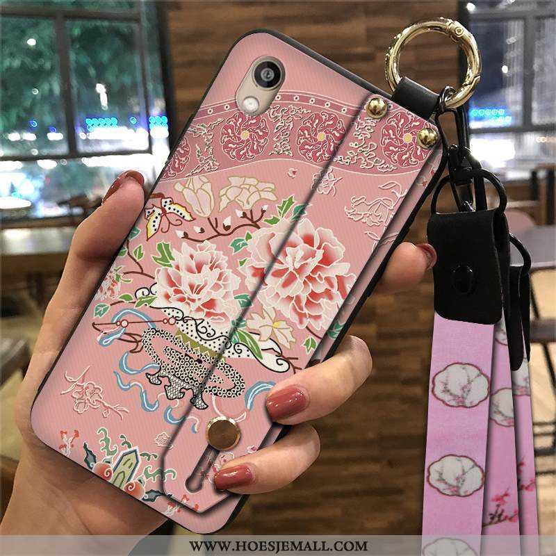 Hoes Huawei Y5 2020 Trend Zacht Wind Roze Ondersteuning Mobiele Telefoon Paleis