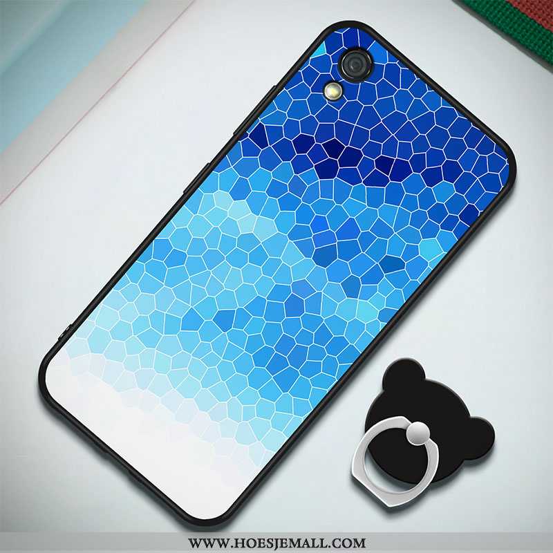 Hoesje Huawei Y5 2020 Zacht Geschilderd Ring Donkerblauw 2020 Anti-fall Donkerblauwe