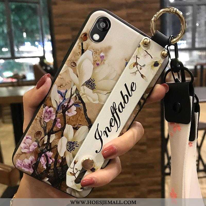 Hoesje Huawei Y5 2020 Hanger Scheppend Bescherming Mobiele Telefoon Ondersteuning Zacht Beige