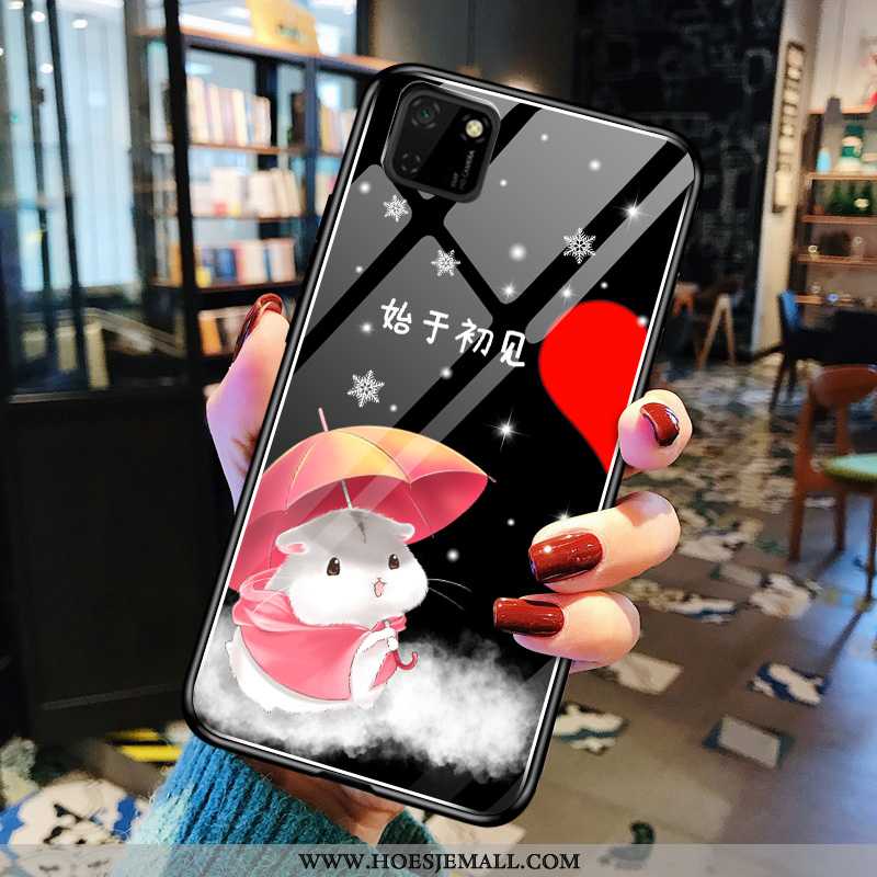 Hoes Huawei Y5p Zacht Bescherming Lovers Spotprent Trend Geschilderd Mobiele Telefoon Zwarte