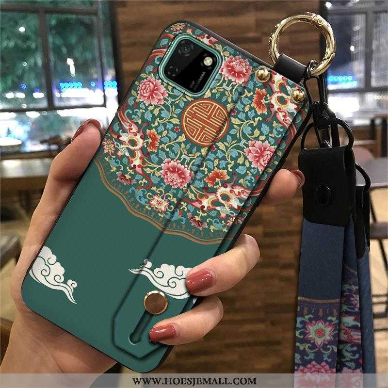 Hoes Huawei Y5p Vintage Trend Scheppend Ondersteuning Chinese Stijl Mobiele Telefoon Groen