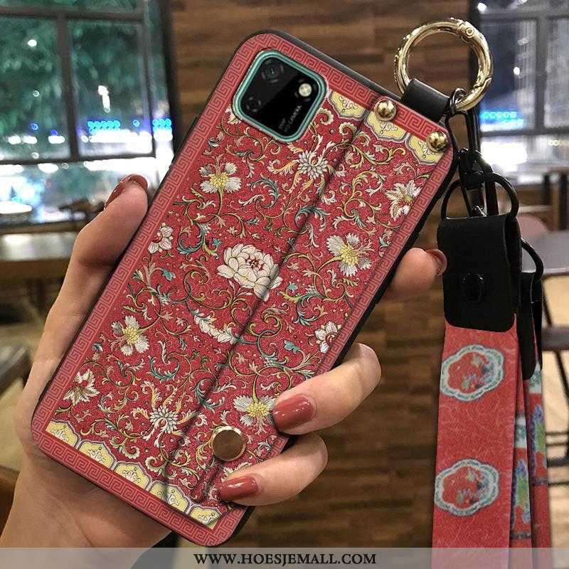 Hoes Huawei Y5p Vintage Trend Scheppend Ondersteuning Chinese Stijl Mobiele Telefoon Groen