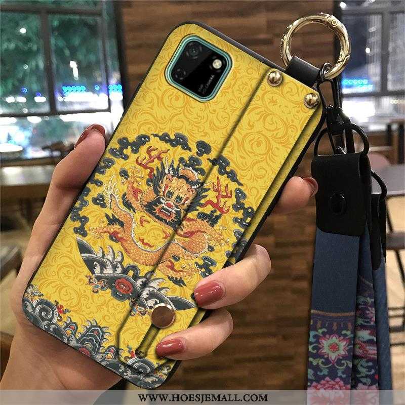 Hoes Huawei Y5p Vintage Trend Scheppend Ondersteuning Chinese Stijl Mobiele Telefoon Groen