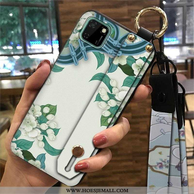 Hoes Huawei Y5p Vintage Trend Scheppend Ondersteuning Chinese Stijl Mobiele Telefoon Groen