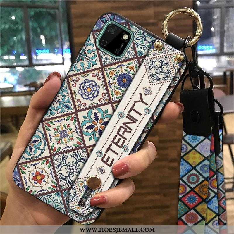 Hoes Huawei Y5p Vintage Trend Scheppend Ondersteuning Chinese Stijl Mobiele Telefoon Groen