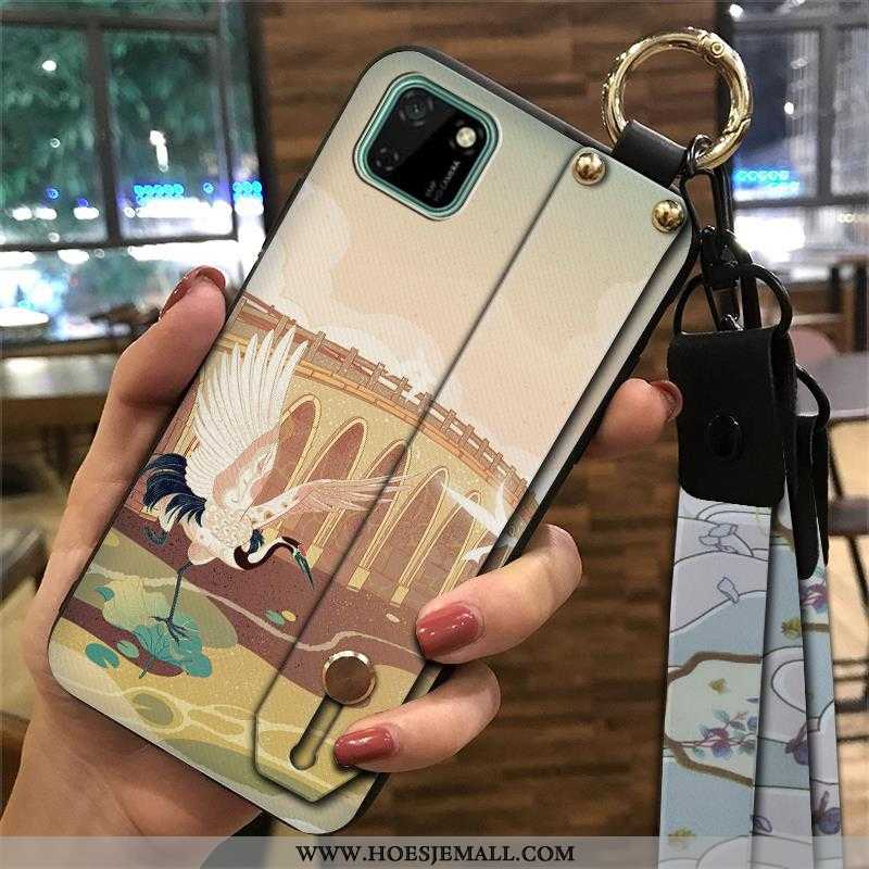 Hoes Huawei Y5p Vintage Trend Scheppend Ondersteuning Chinese Stijl Mobiele Telefoon Groen