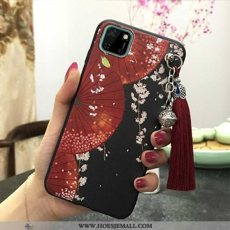 Hoesje Huawei Y5p Zacht Siliconen Roze Vintage Mobiele Telefoon Paleis