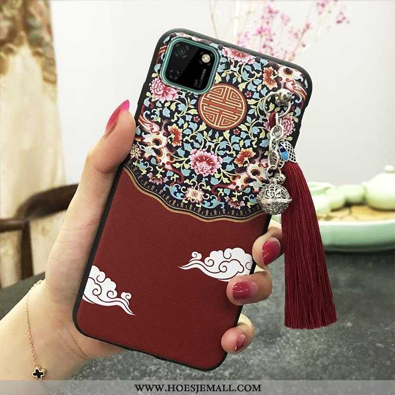 Hoesje Huawei Y5p Zacht Siliconen Roze Vintage Mobiele Telefoon Paleis